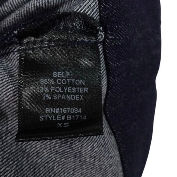 New Tuckernuck Taryn Dark Blue Denim Miniskirt Women’s Size XS $128 1477-6 - Picture 6 of 7